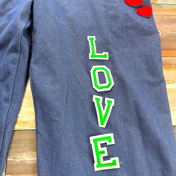 Weissman Navy Patch Jumpsuit – “Girlz Love” Retro Dance Coverall - Picture 7 of 11